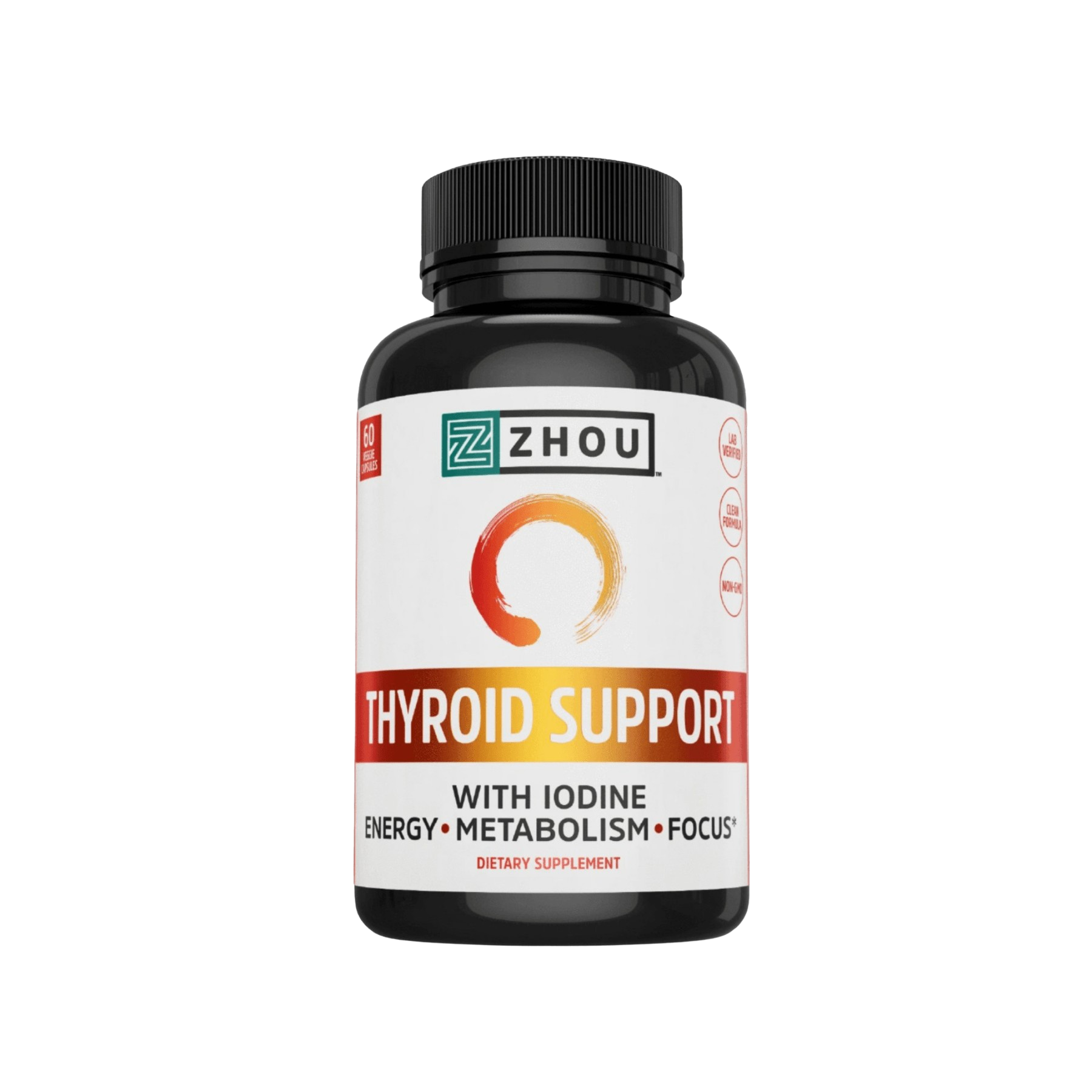 Zhou Thyroid Support with Iodine Capsules 1