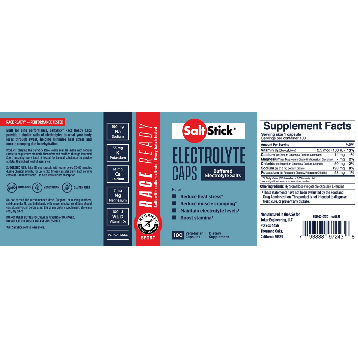 SaltStick Race Ready Electrolyte Capsules 2