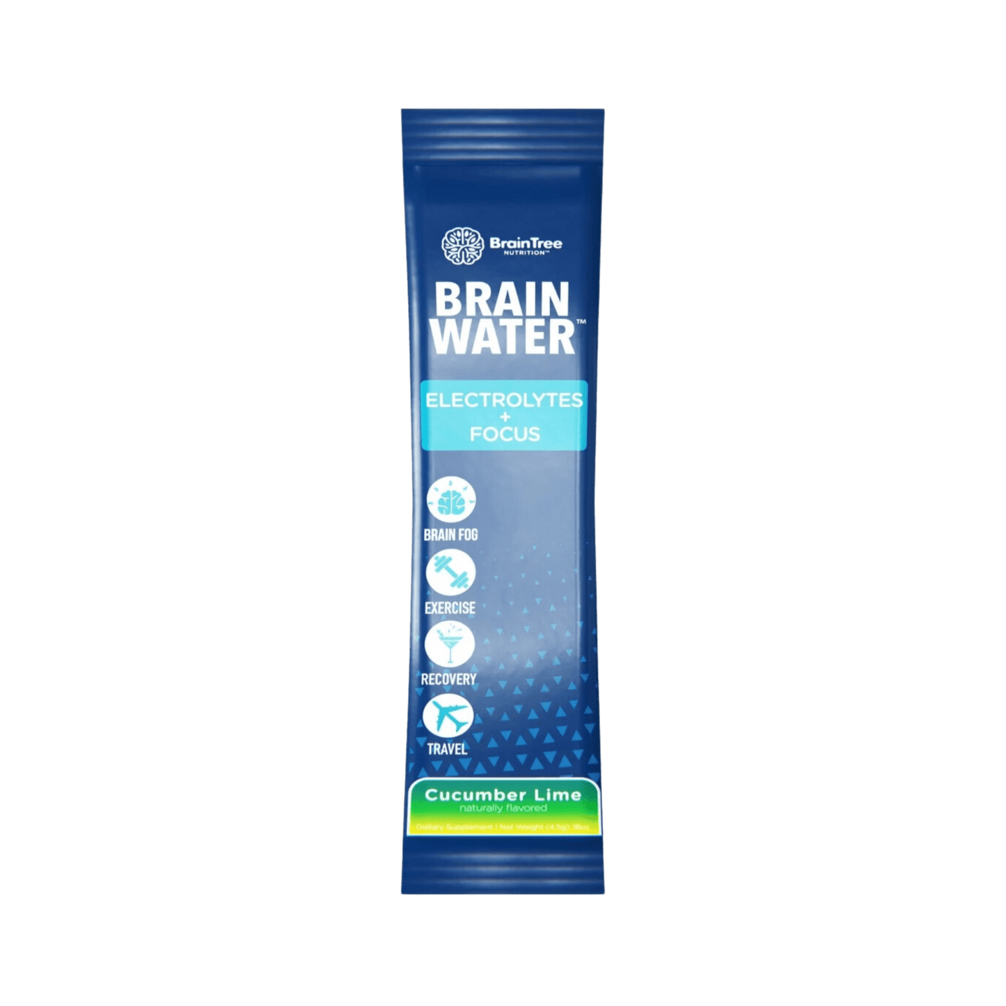BrainTree Nutrition Brain Water Cucumber Lime Electrolytes