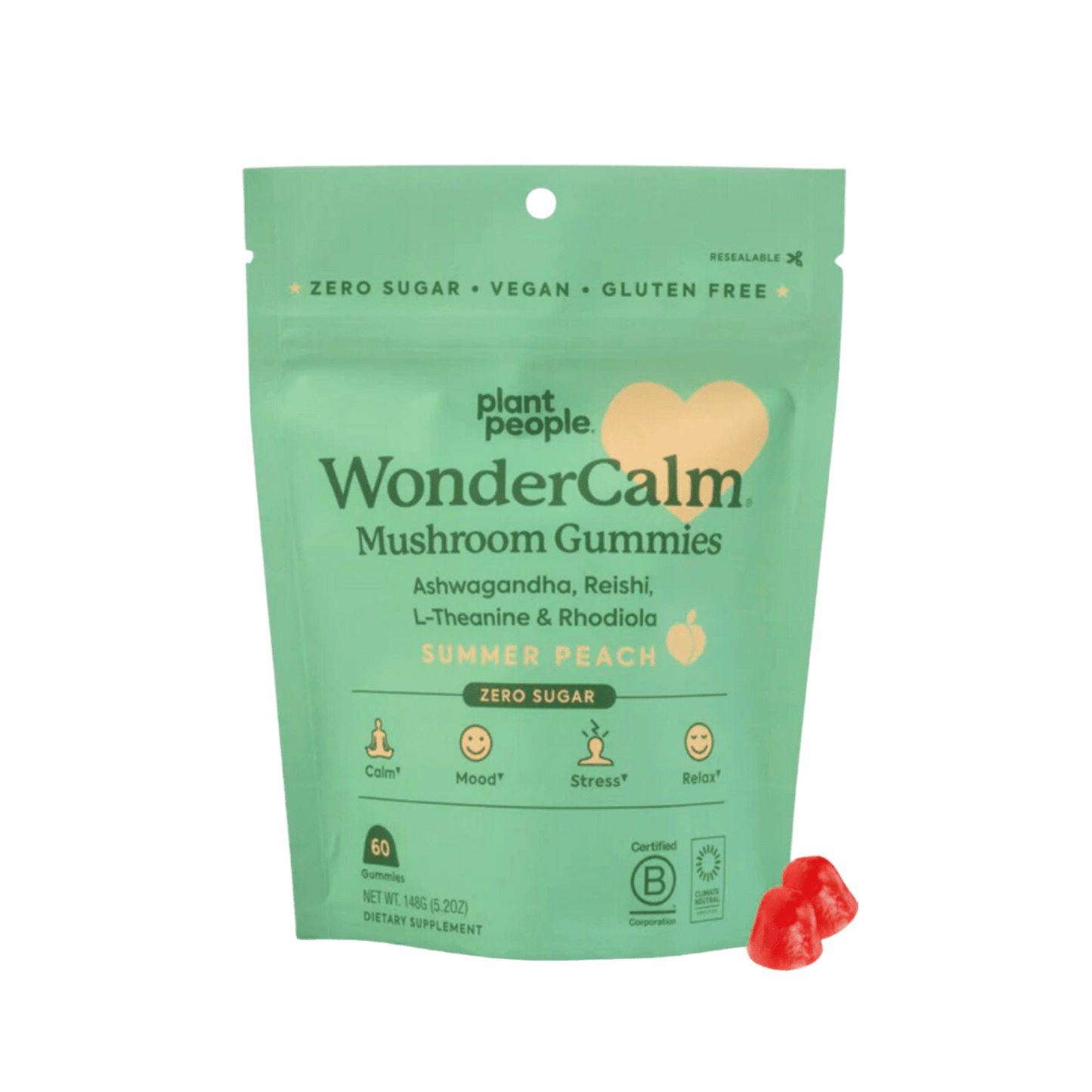 PlantPeople WonderCalm Mushroom Gummies