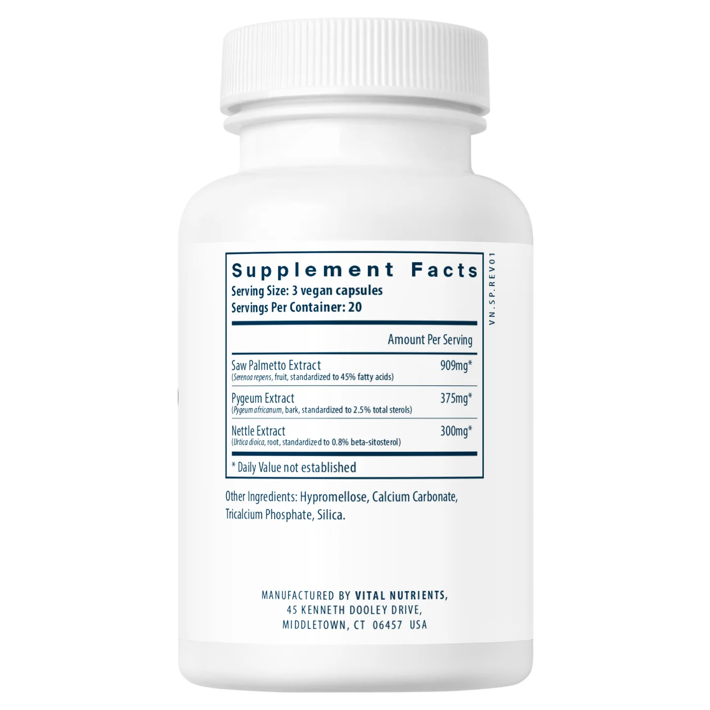 Vital Nutrients Saw Palmetto Pygeum Nettle Root Capsules