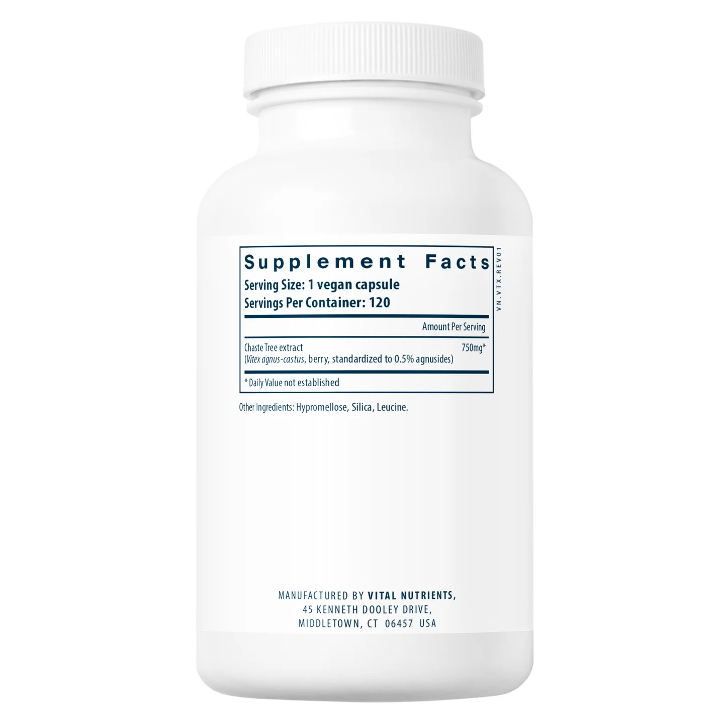 Vital Nutrients Vitex 750 (Chaste Tree Berry Extract) Capsules 3