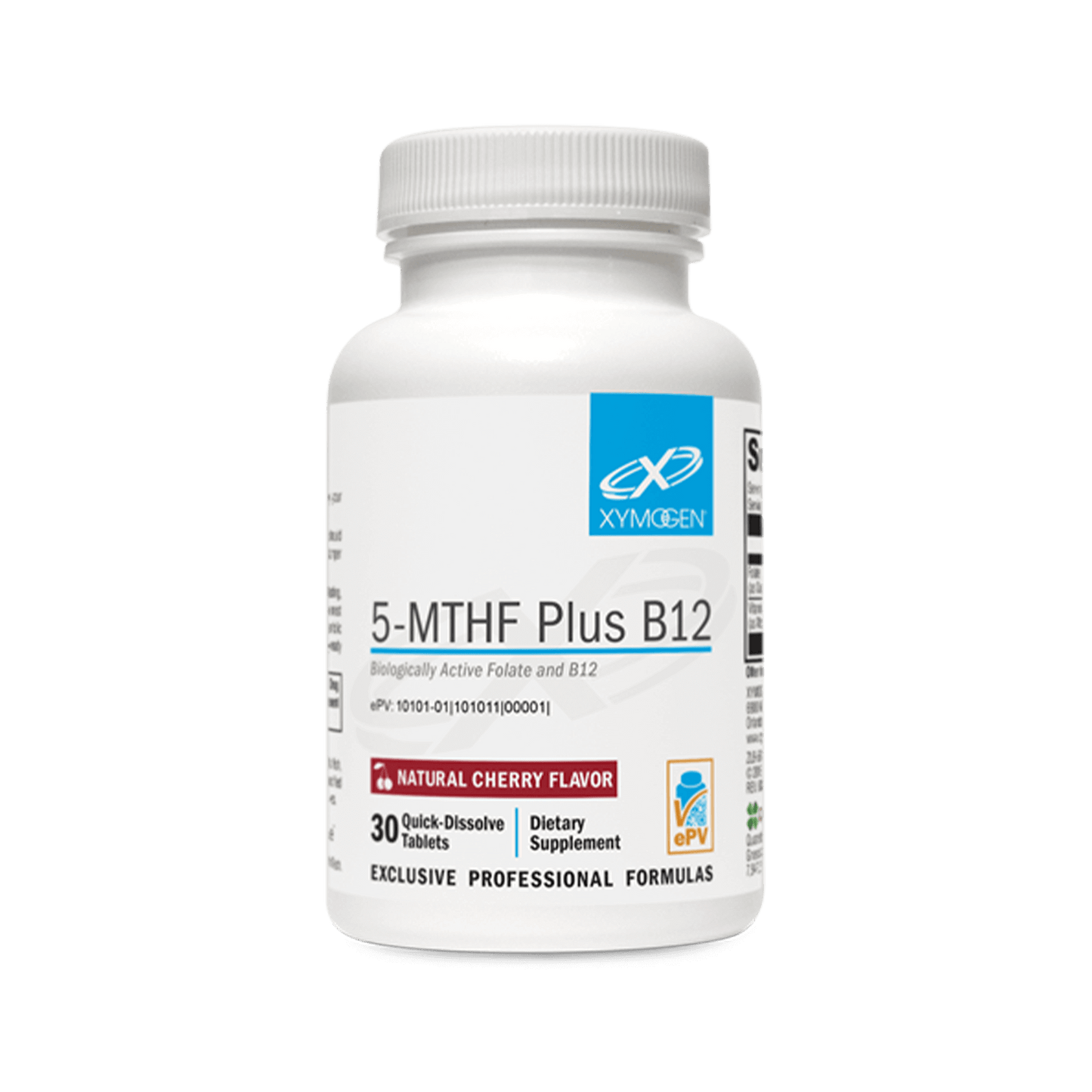 Xymogen 5-mthf plus B12 tablets