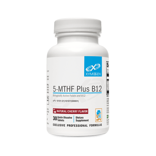 Xymogen 5-mthf plus B12 tablets