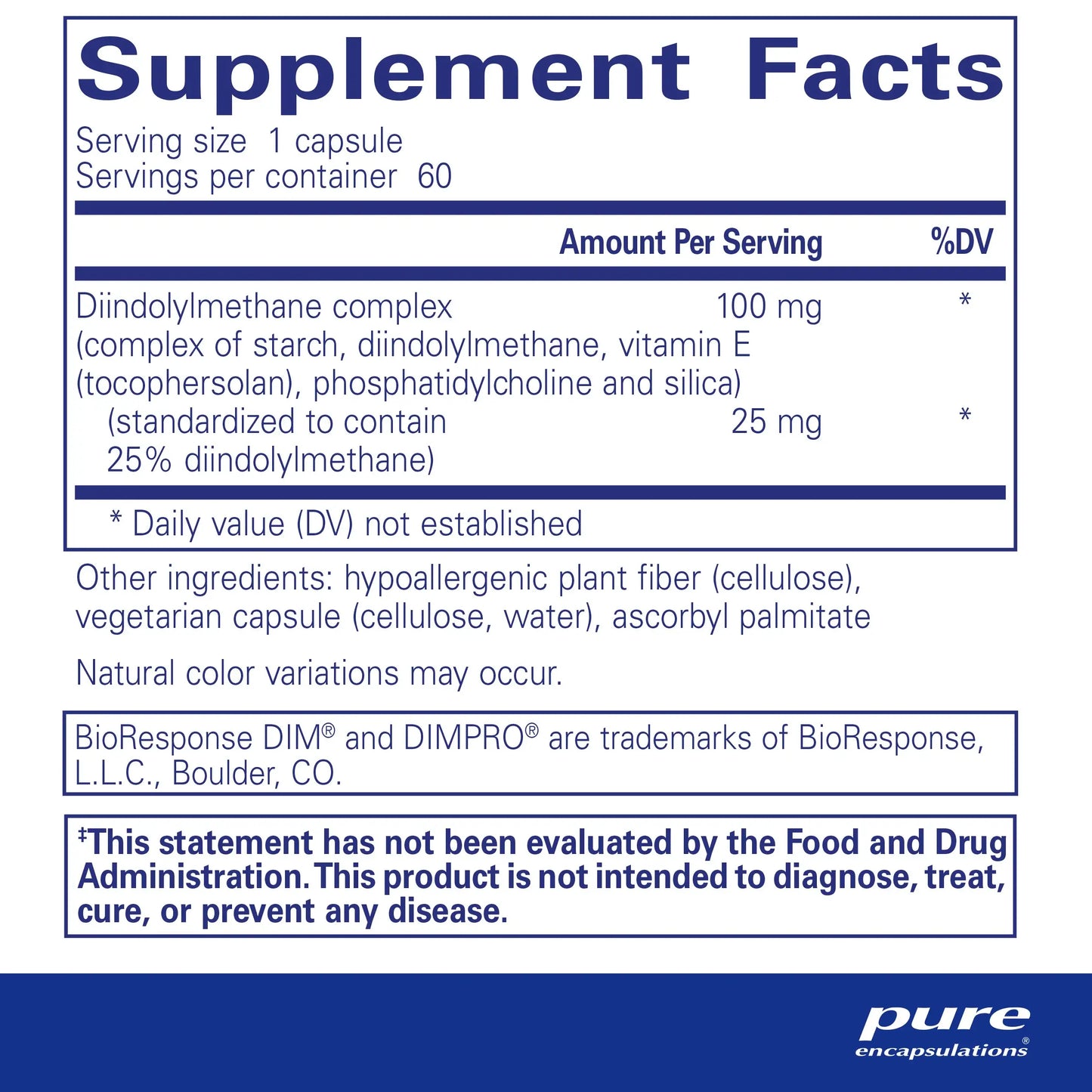 Pure Encapsulations DimPro 100 Capsules