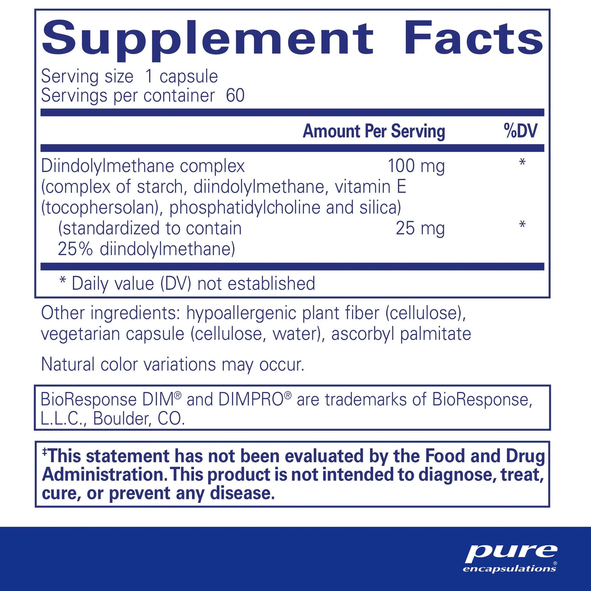 Pure Encapsulations DimPro 100 Capsules