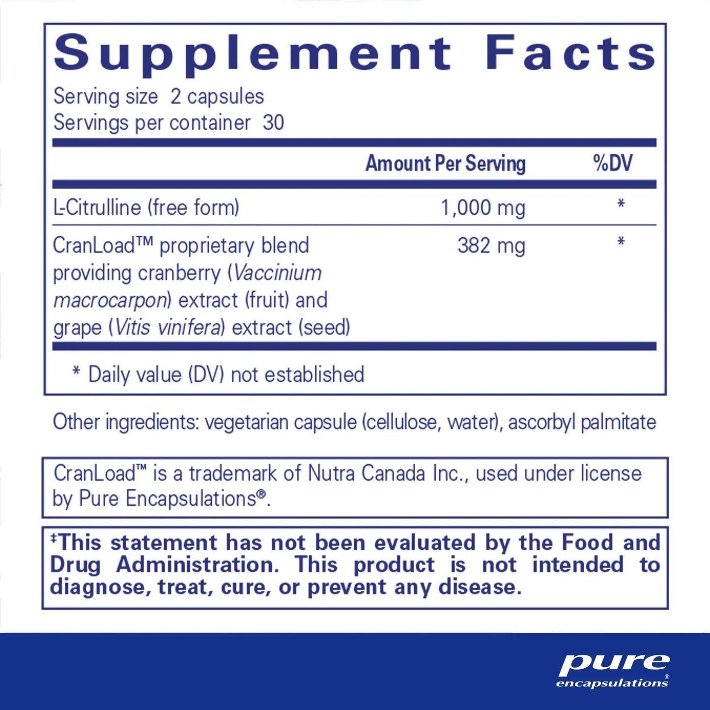 Pure Encapsulations Nitric Oxide Ultra Capsules