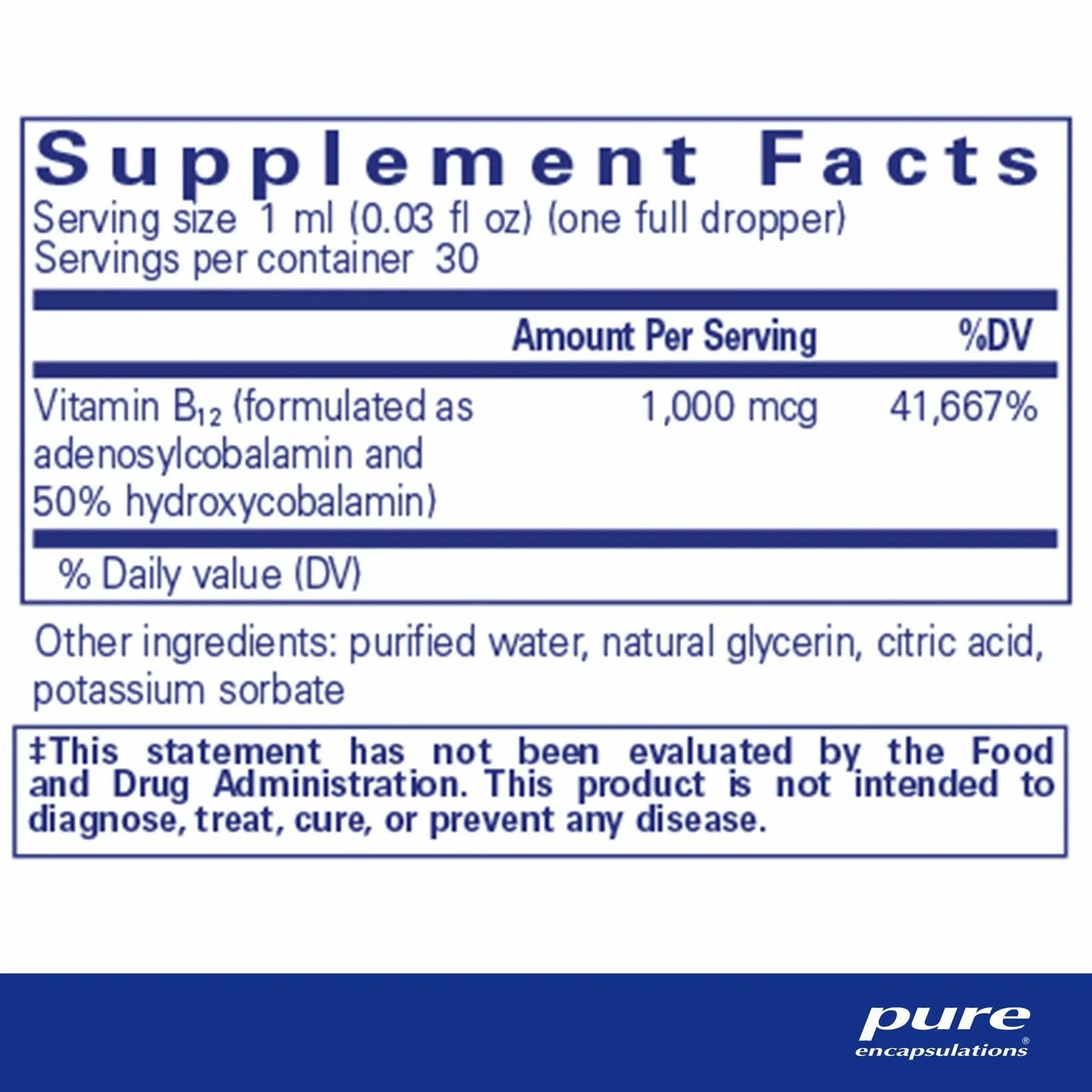 Pure Encapsulations Adenosyl/Hydroxy B12 Liquid