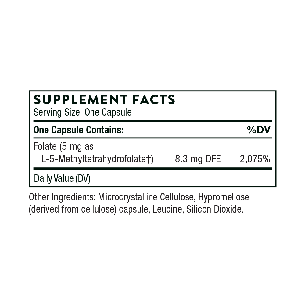 Thorne 5-MTHF 5 mg Capsules