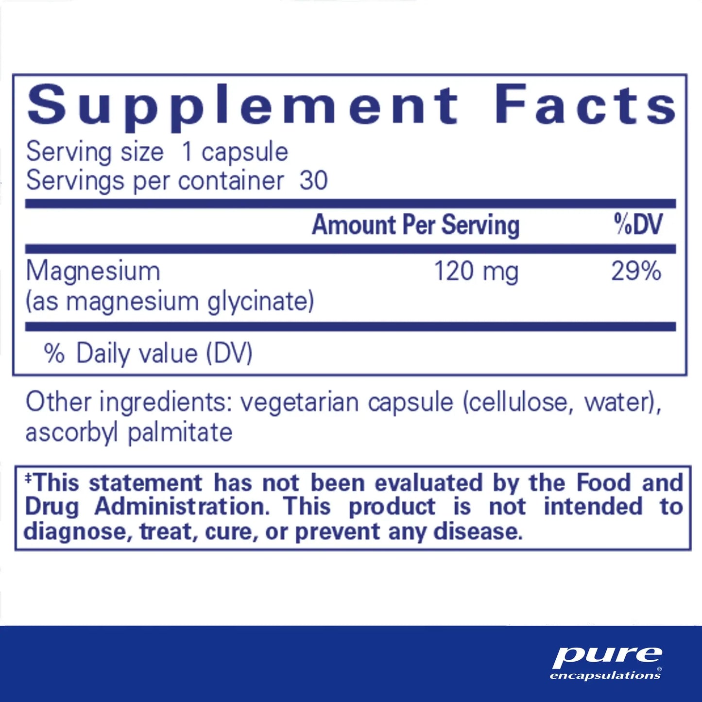 Pure Encapsulations Magnesium Glycinate Capsules