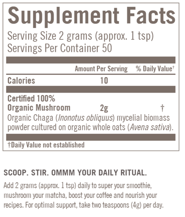 Om Mushroom Chaga Powder 2