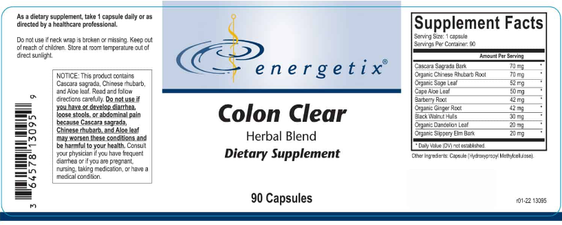 Energetix Colon Clear Capsules 2