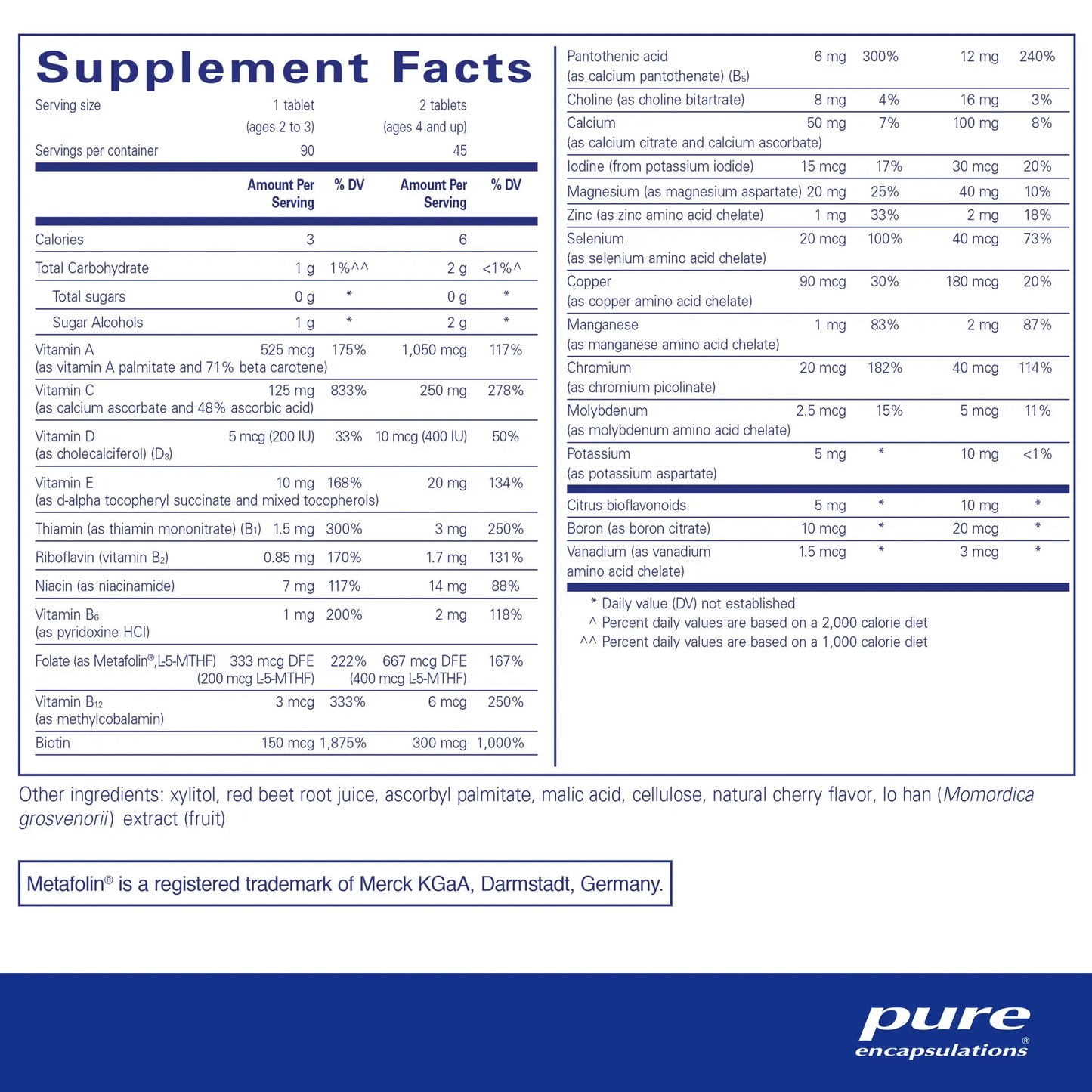 Pure Encapsulations PurePals Chewable