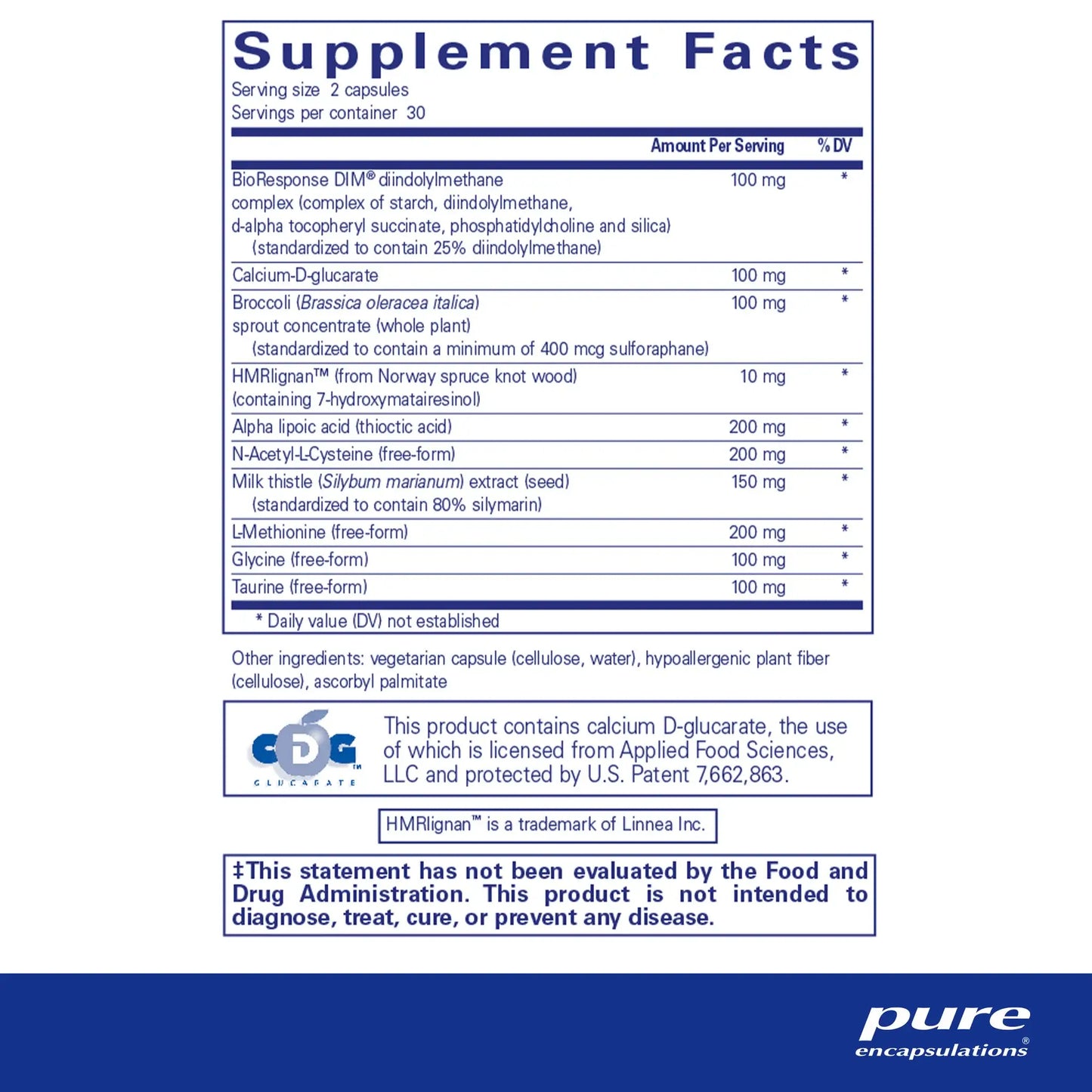 Pure Encapsulations DIM Detox Capsules