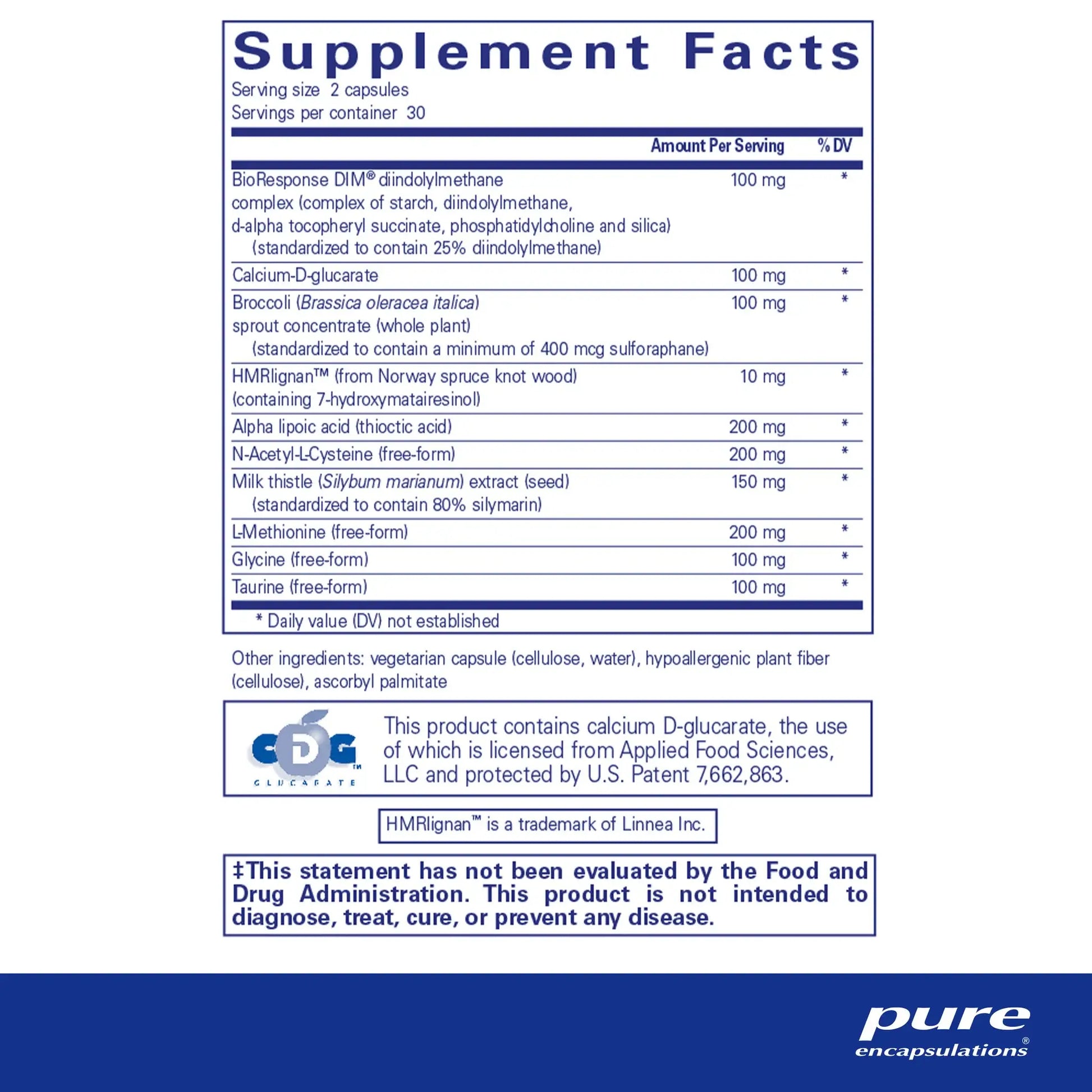 Pure Encapsulations DIM Detox Capsules