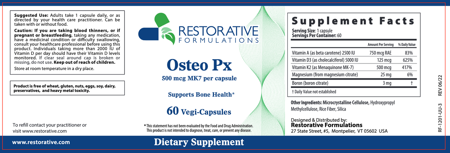 Restorative Formulations Osteo Px Capsules 3