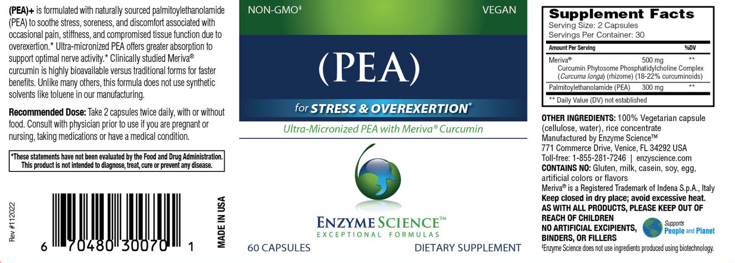 Enzyme Science (PEA)+ with Meriva Curcumin Capsules 3
