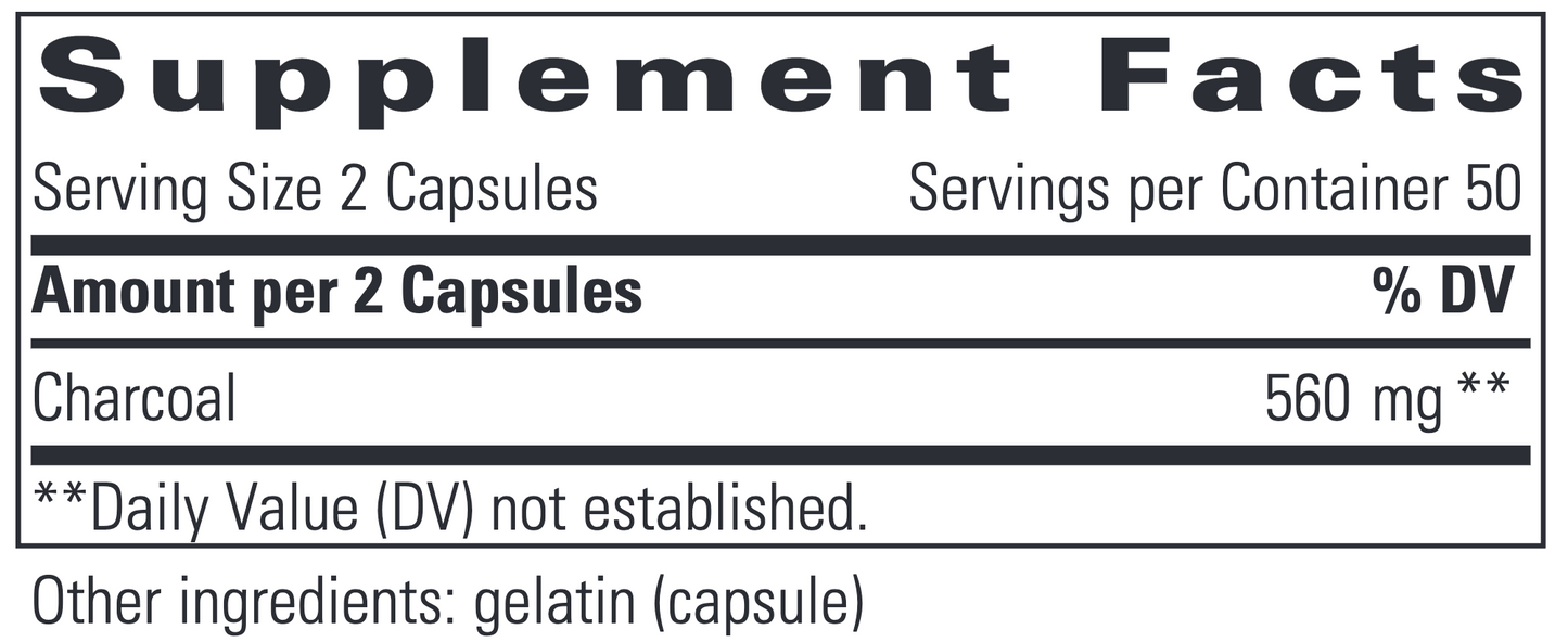 Integrative Therapeutics Activated Charcoal Capsules 3