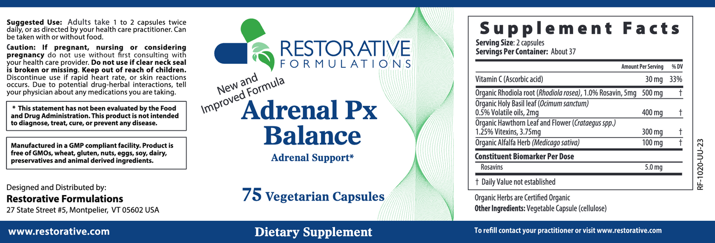 Restorative Formulations Adrenal Px Balance Capsules 3