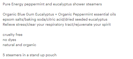 Cleanse Gourmet Fresh Shower Steamers