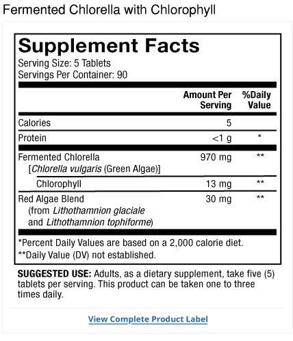 Dr. Mercola Fermented Chlorella with Chlorophyll Tablets 4
