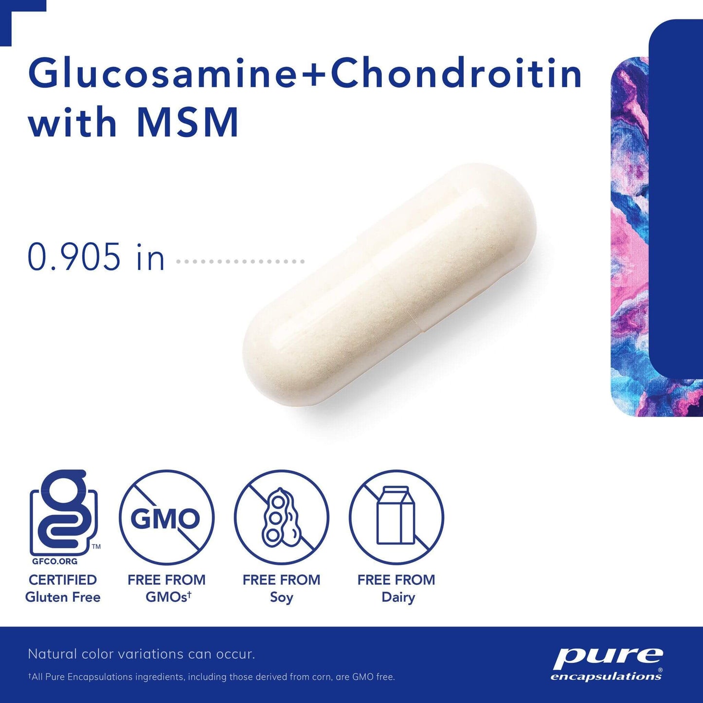 Pure Encapsulations Glucosamine Chondroitin with MSM Capsules