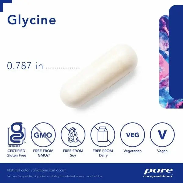 Pure encapsulations glycine capsules