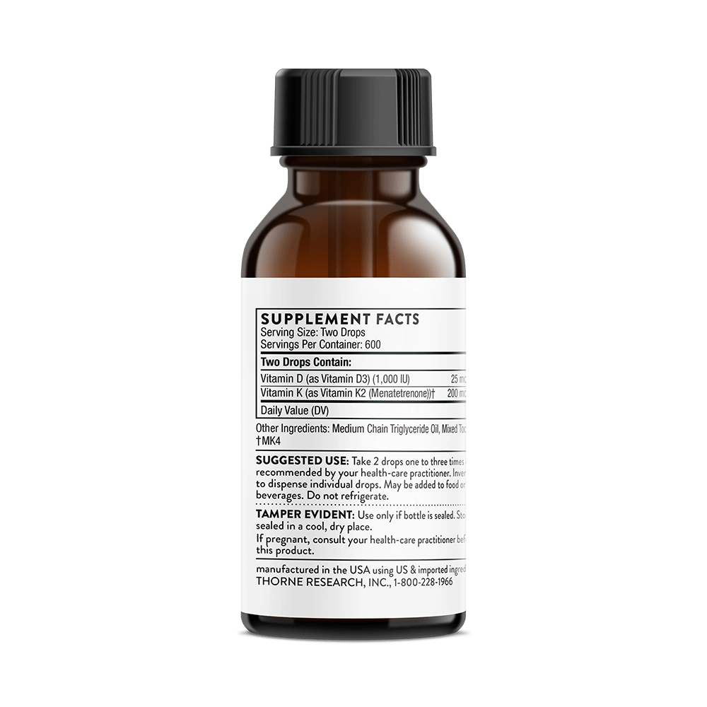 Thorne Vitamin D + K2 Liquid 5