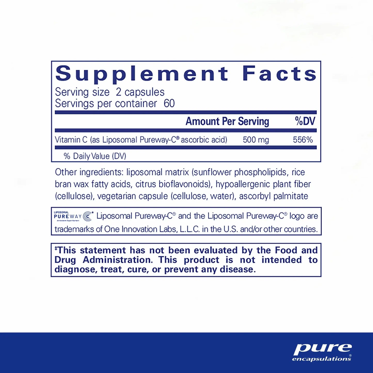 Pure Encapsulation Liposomal Vitamin C Capsules