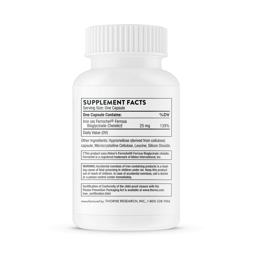 Thorne Iron Bisglycinate Capsules 4