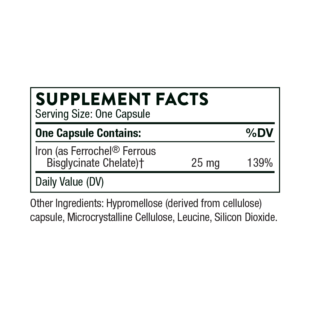 Thorne Iron Bisglycinate Capsules 2