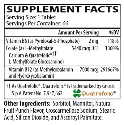 NBX Wellness Methylation Complete Pro Dissolvable Tablets 3