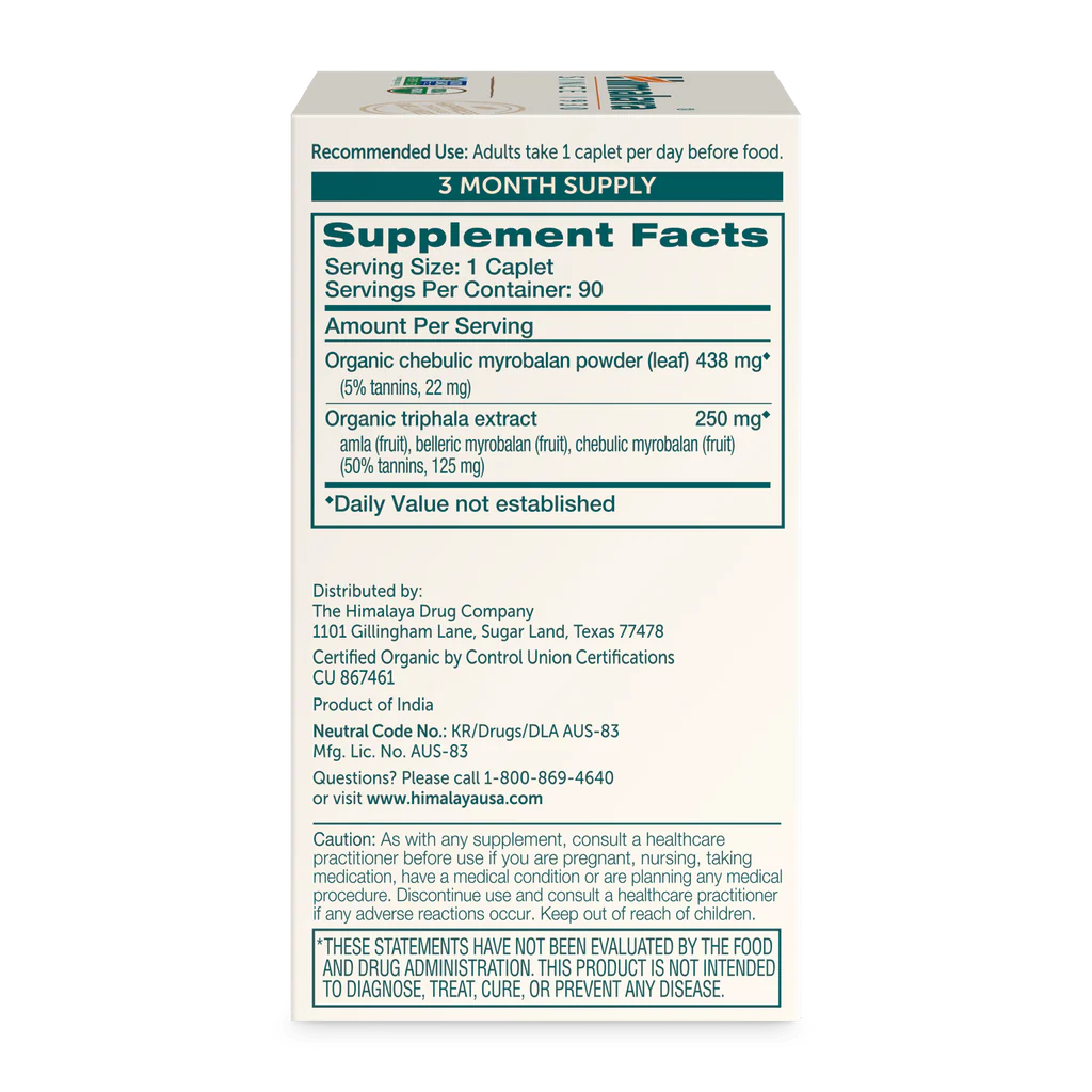 Himalaya Organic Triphala Caplets 3