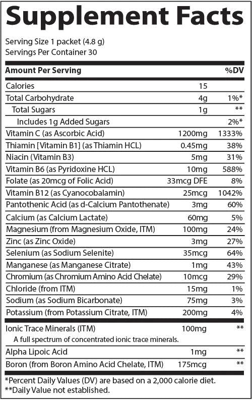 Trace Minerals PowerPak Orange Blast 3