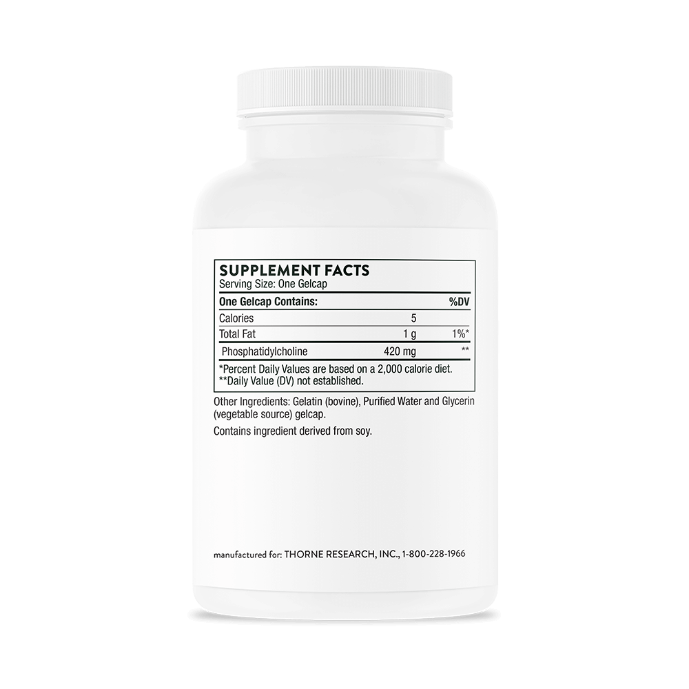 Thorne Phosphatidyl Choline Softgels 4