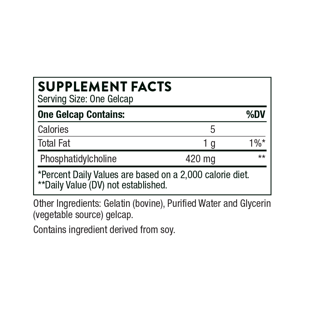 Thorne Phosphatidyl Choline Softgels 3