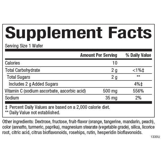 Natural Factors Fruit Chew Vitamin C 500mg Chewable Wafers 2