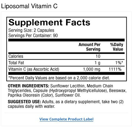 Dr. Mercola Liposomal Vitamin C Capsules 4