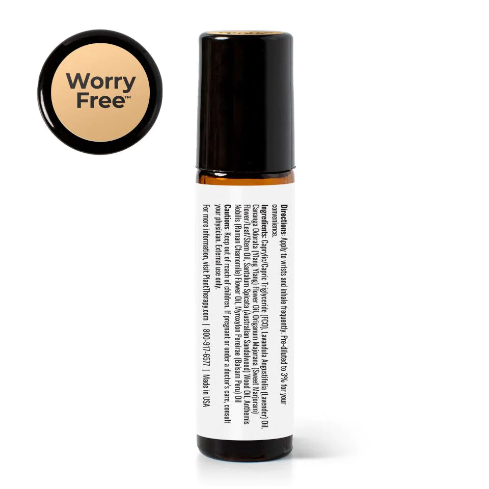 Plant Therapy Worry Free Essential Oil Blend Pre-Diluted Roll-On 2