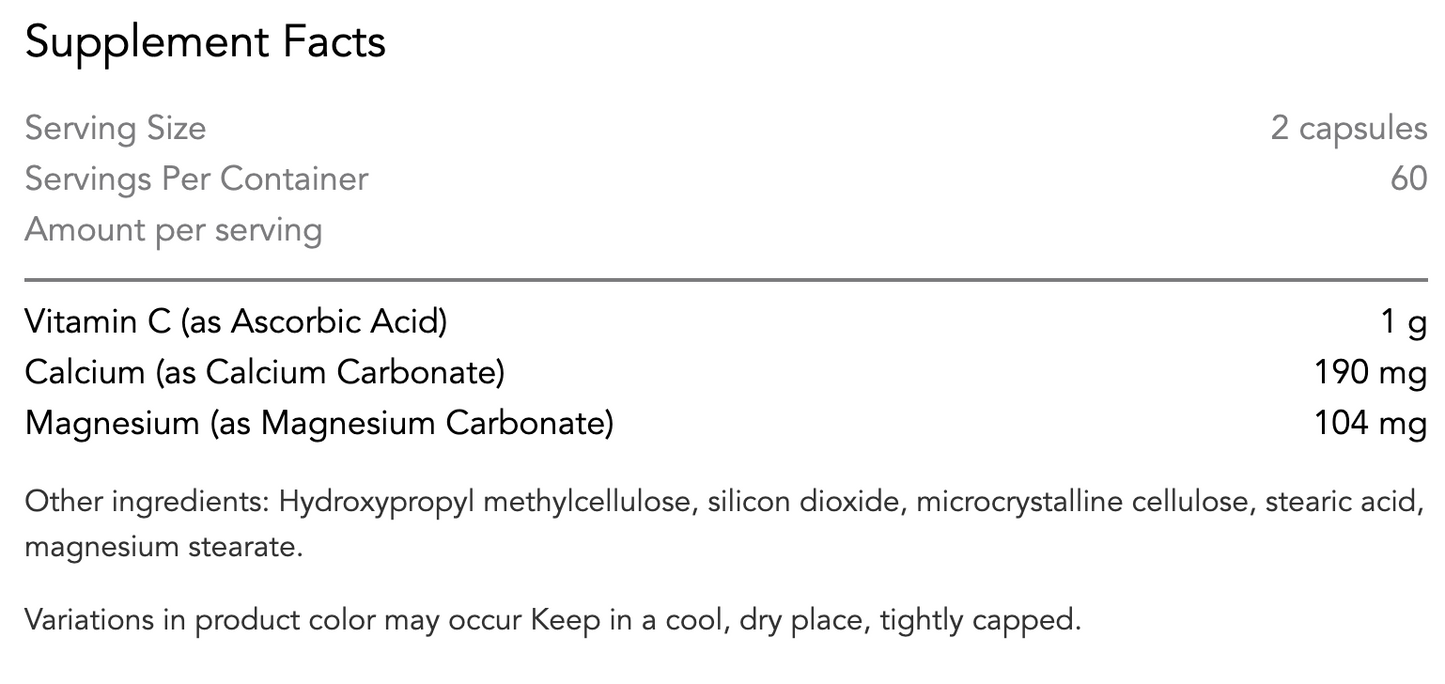 Allergy Research Group Buffered Vitamin C Capsules