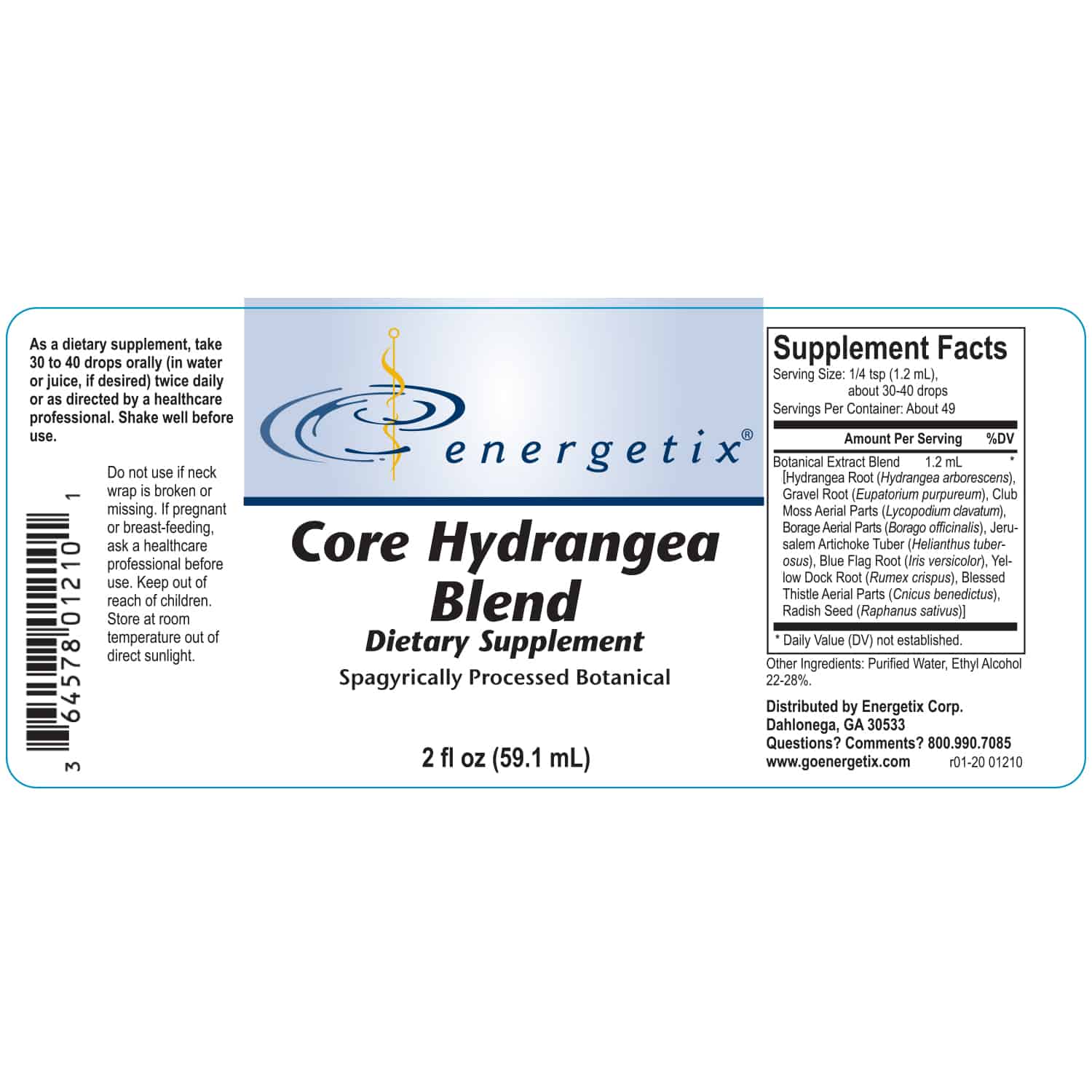 Energetix Core Hydrangea Blend Liquid 2