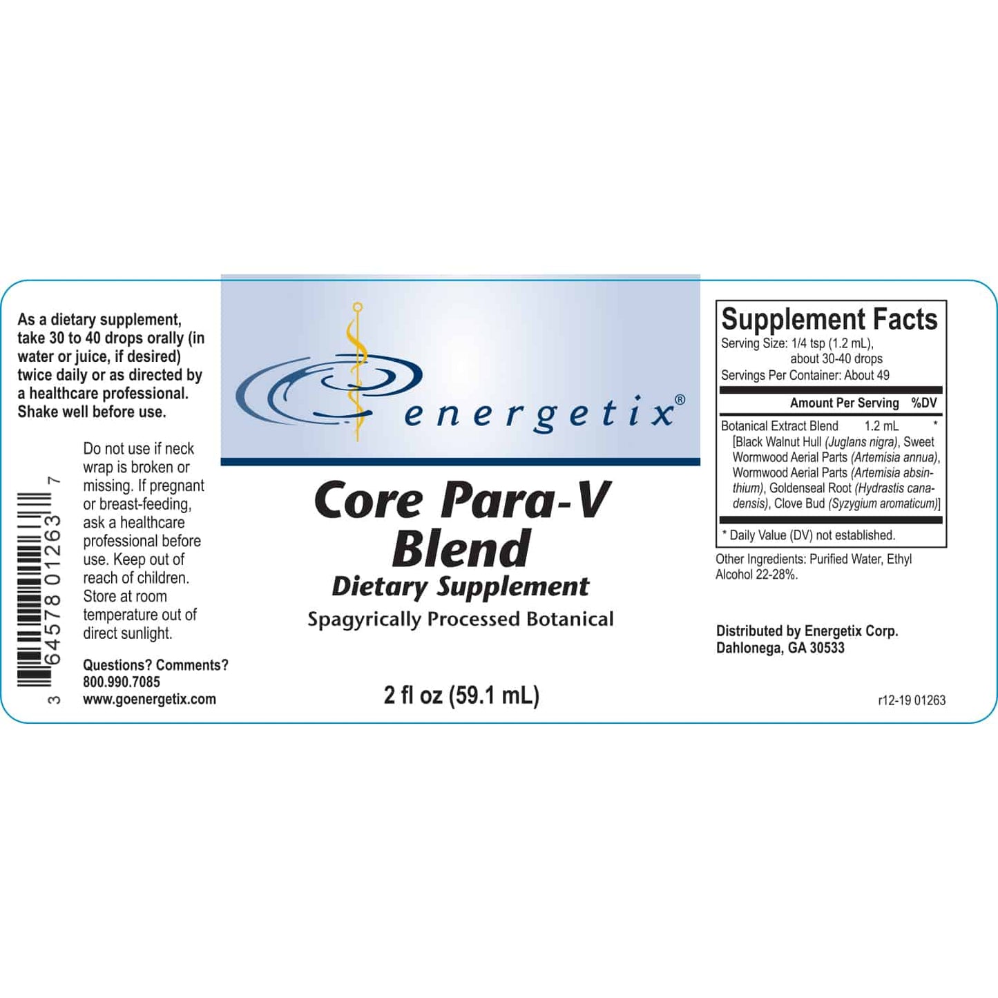 Energetix Core Para-V Blend Liquid 2