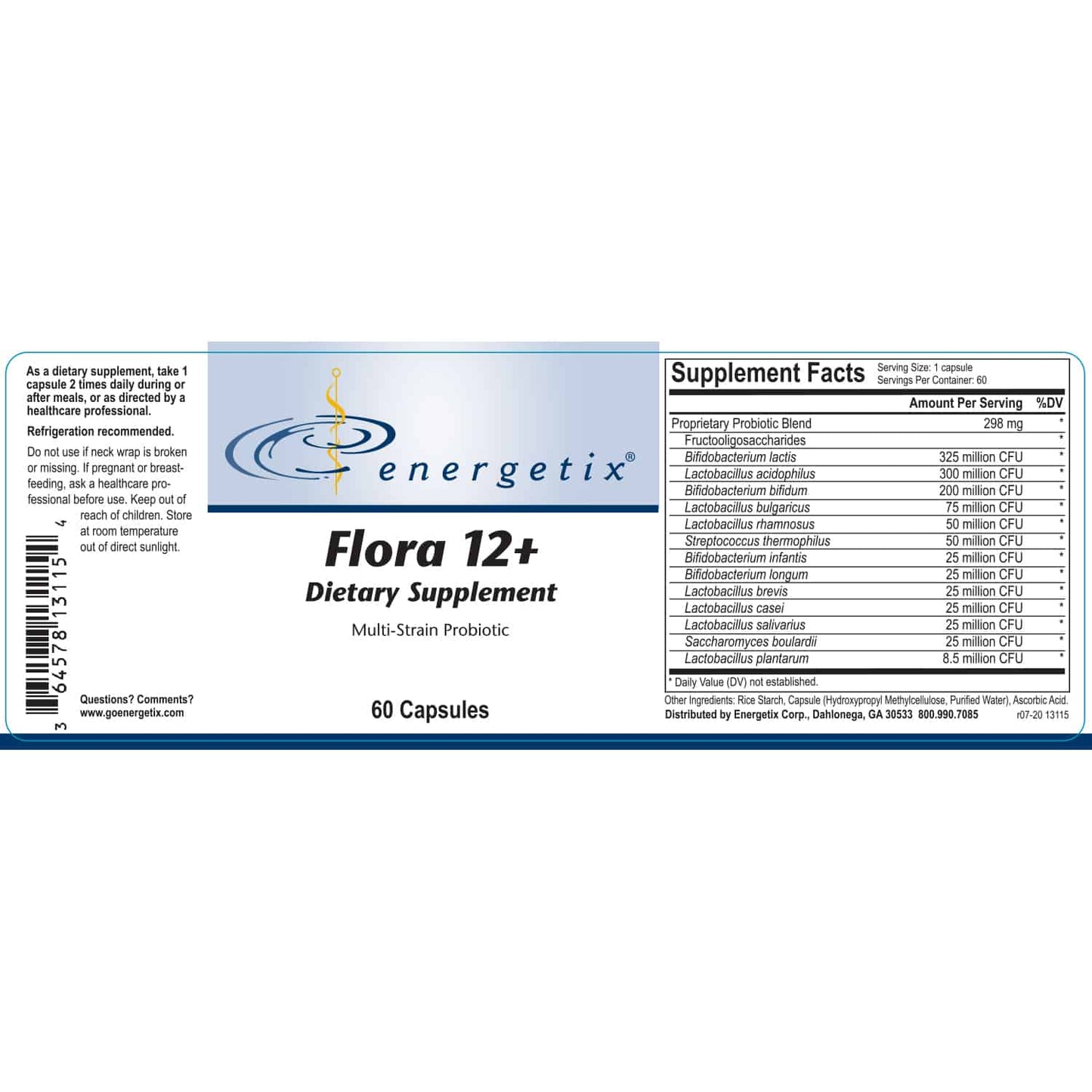 Energetix Flora 12+ Capsules 2