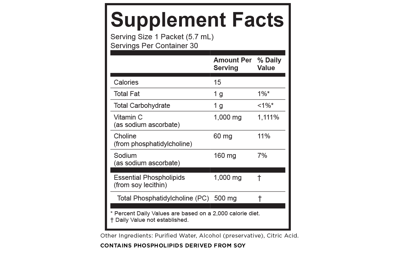 LivOn Lypo-Spheric Vitamin C Liquid Packets 2