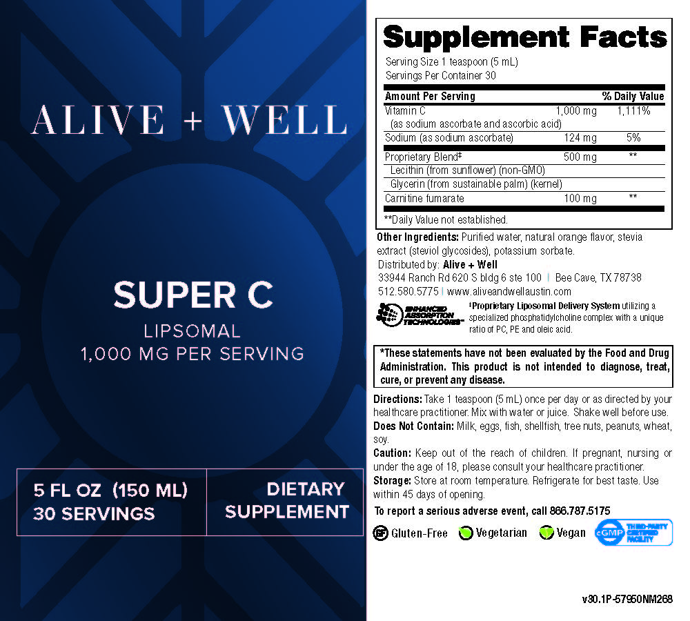 Alive and Well Super C - Liposomal Liquid 3