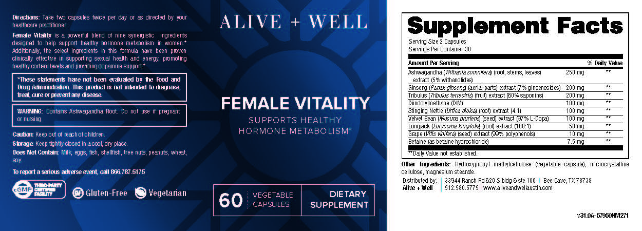 Alive and Well Female Vitality Capsules 3
