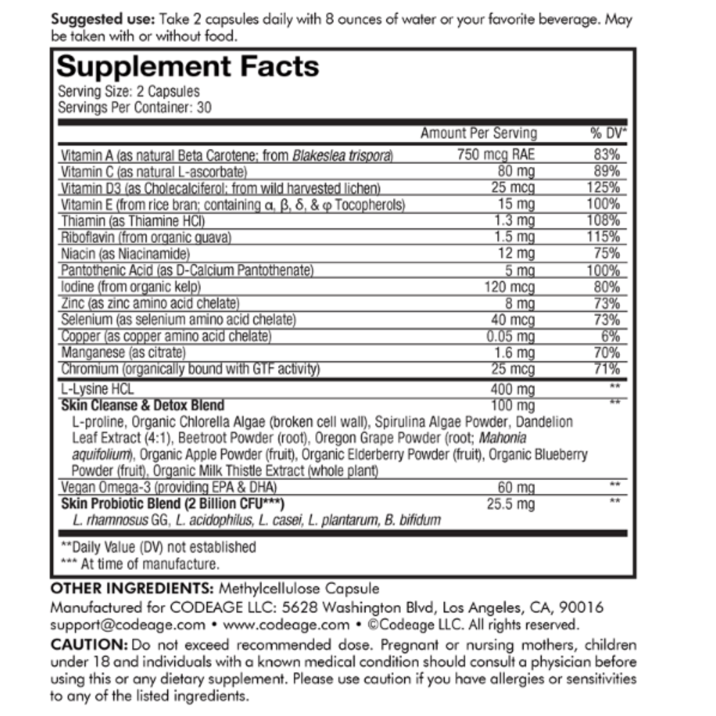 Codeage Clearface Teen Capsules 5