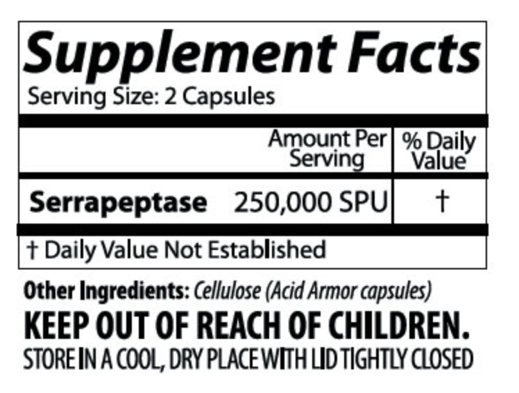 Arthur Andrew Medical Serretia Pure Serrapeptase 2