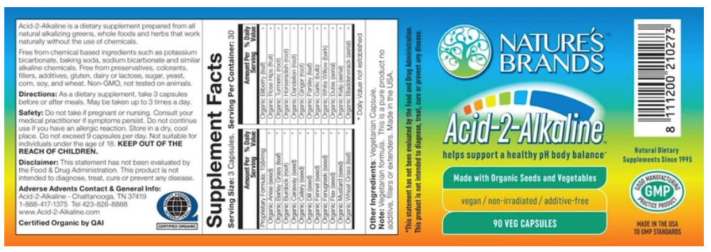Nature's Brands Acid-2-Alkaline 2