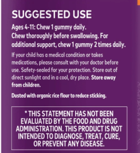 Gaia Herbs Black Elderberry Kids Daily Gummies 3